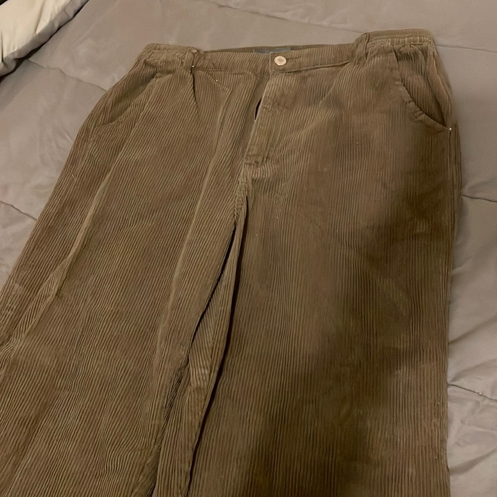 Corduroy joggers.